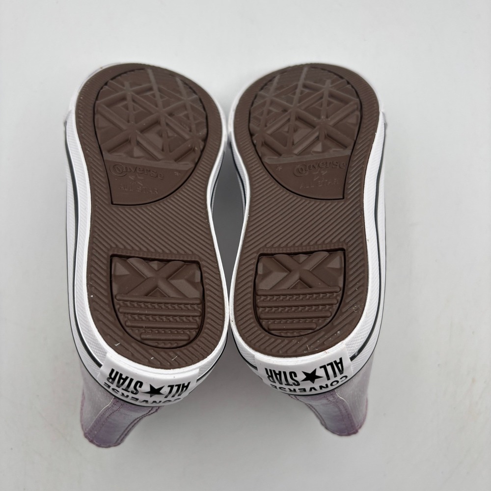 Converse Chuck Taylor All Star 1V Hi Shoes Kids Size 11 Lilac White A14343C - Picture 6 of 8